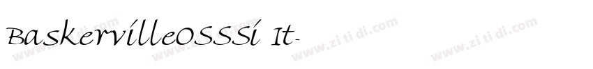 BaskervilleOSSSi It字体转换
